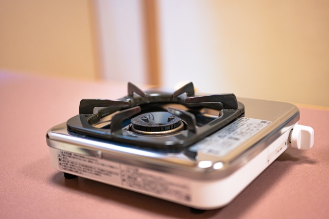 無料回収の対象外となる1口タイプのコンロ。トータルリサイクルでは一口コンロの回収は行っておりません。