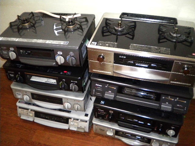 トータルリサイクルで無料回収した、リンナイやパロマなどのガスコンロの実績写真